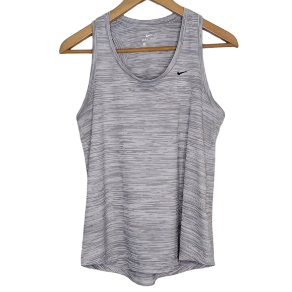 Nike Dri Fit Striped Women's Active Tank Top - Picture 1 of 11